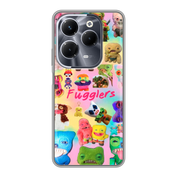 Силиконовый чехол на Infinix Hot 40 Pro с принтом Флагер Fuggler