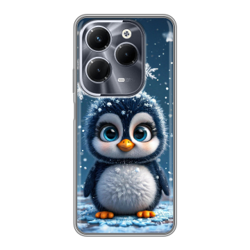 Силиконовый чехол на Infinix Hot 40 Pro с принтом Новый год