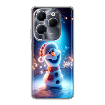 Силиконовый чехол на Infinix Hot 40 Pro с принтом Новый год