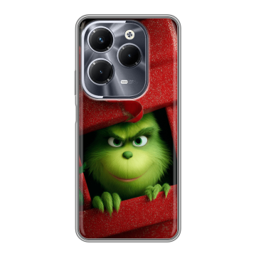 Силиконовый чехол на Infinix Hot 40 Pro с принтом Новый год