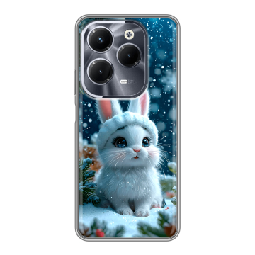 Силиконовый чехол на Infinix Hot 40 Pro с принтом Новый год