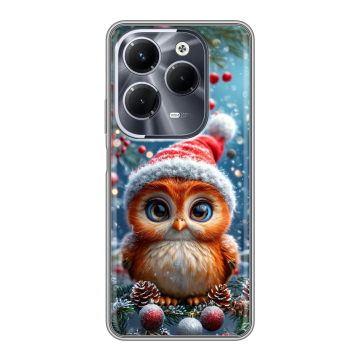 Силиконовый чехол на Infinix Hot 40 Pro с принтом Новый год Силиконовый чехол на Infinix Hot 40 Pro с принтом Новый год