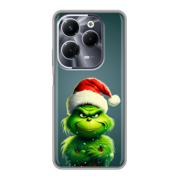 Силиконовый чехол на Infinix Hot 40 Pro с принтом Новый год Силиконовый чехол на Infinix Hot 40 Pro с принтом Новый год