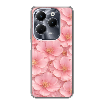 Силиконовый чехол на Infinix Hot 40 Pro с принтом женский