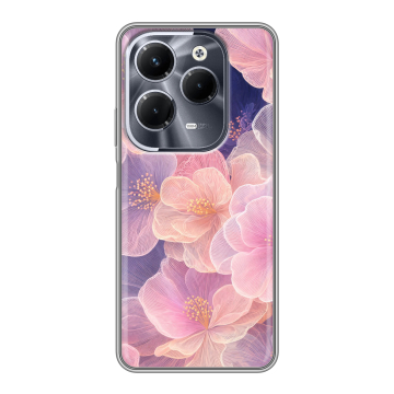 Силиконовый чехол на Infinix Hot 40 Pro с принтом женский