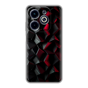 Силиконовый чехол на Infinix Hot 40i с принтом Абстракция