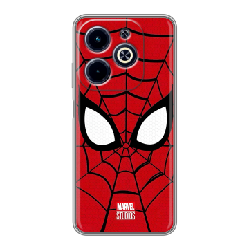 Силиконовый чехол на Infinix Hot 40i с принтом человек паук spiderman