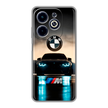 Силиконовый чехол на Infinix Hot 40i с принтом БМВ BMW