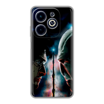 Силиконовый чехол на Infinix Hot 40i с принтом Гарри Поттер Harry Potter