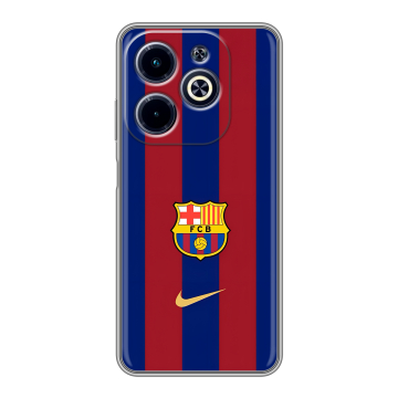Силиконовый чехол на Infinix Hot 40i с принтом Барселона Barcelona