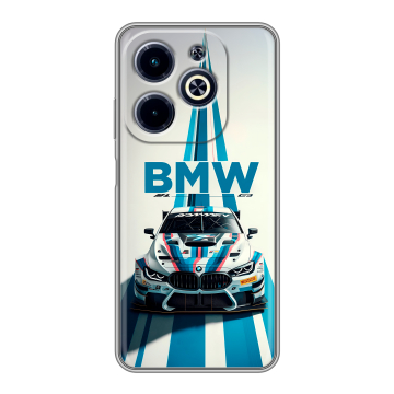 Силиконовый чехол на Infinix Hot 40i с принтом БМВ BMW