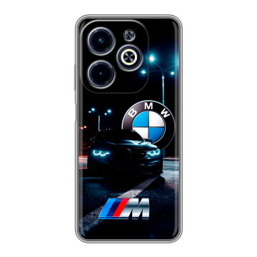 Силиконовый чехол на Infinix Hot 40i с принтом БМВ BMW
