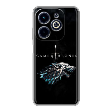 Силиконовый чехол на Infinix Hot 40i с принтом Игра Престолов Game Thrones
