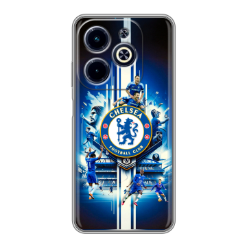 Силиконовый чехол на Infinix Hot 40i с принтом Chelsea Челси