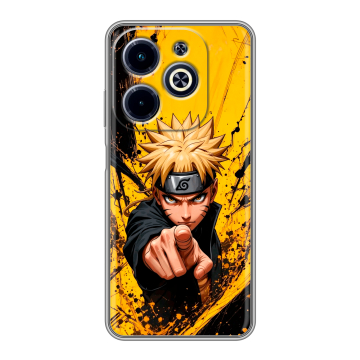 Силиконовый чехол на Infinix Hot 40i с принтом Naruto Наруто