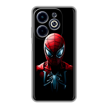 Силиконовый чехол на Infinix Hot 40i с принтом Spiderman Человек паук