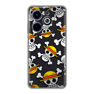 Силиконовый чехол на Infinix Hot 40i с принтом One Piece Ван Пис