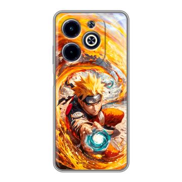 Силиконовый чехол на Infinix Hot 40i с принтом Аниме Наруто Naruto