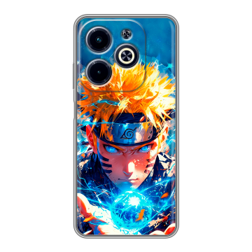 Силиконовый чехол на Infinix Hot 40i с принтом Аниме Наруто Naruto