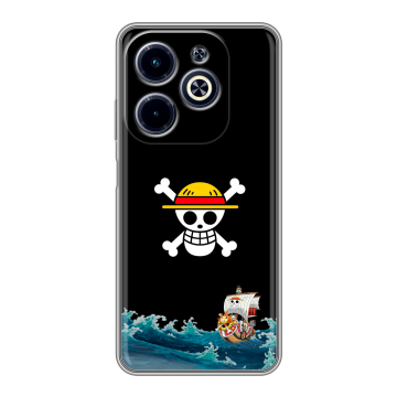Силиконовый чехол на Infinix Hot 40i с принтом One Piece Ван Пис