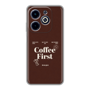 Силиконовый чехол на Infinix Hot 40i с принтом женский