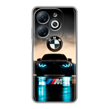 Силиконовый чехол на Infinix Smart 8 с принтом БМВ BMW Силиконовый чехол на Infinix Smart 8 с принтом БМВ BMW