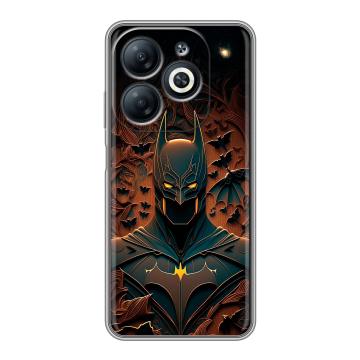 Силиконовый чехол на Infinix Smart 8 с принтом Batman Бэтмен