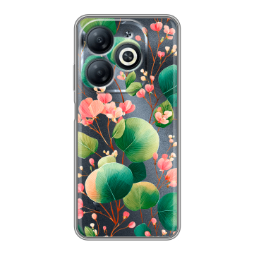 Силиконовый чехол на Infinix Smart 8 с принтом женский