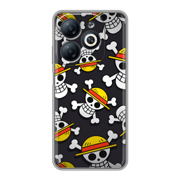 Силиконовый чехол на Infinix Smart 8 с принтом One Piece Ван Пис