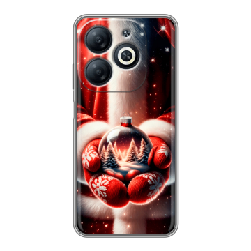 Силиконовый чехол на Infinix Smart 8 с принтом Новый год