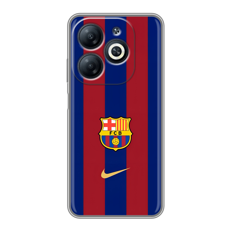 Силиконовый чехол на Infinix Smart 8 с принтом Барселона Barcelona Силиконовый чехол на Infinix Smart 8 с принтом Барселона Barcelona