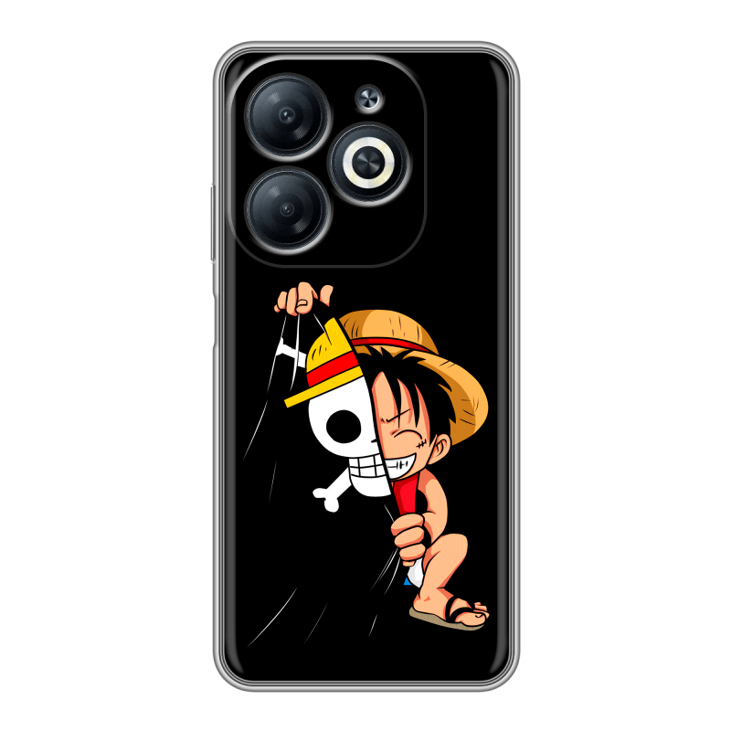 Силиконовый чехол на Infinix Smart 8 с принтом One Piece Ван Пис Силиконовый чехол на Infinix Smart 8 с принтом One Piece Ван Пис