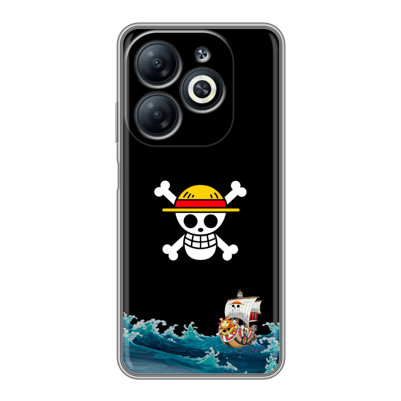 Силиконовый чехол на Infinix Smart 8 с принтом One Piece Ван Пис Силиконовый чехол на Infinix Smart 8 с принтом One Piece Ван Пис