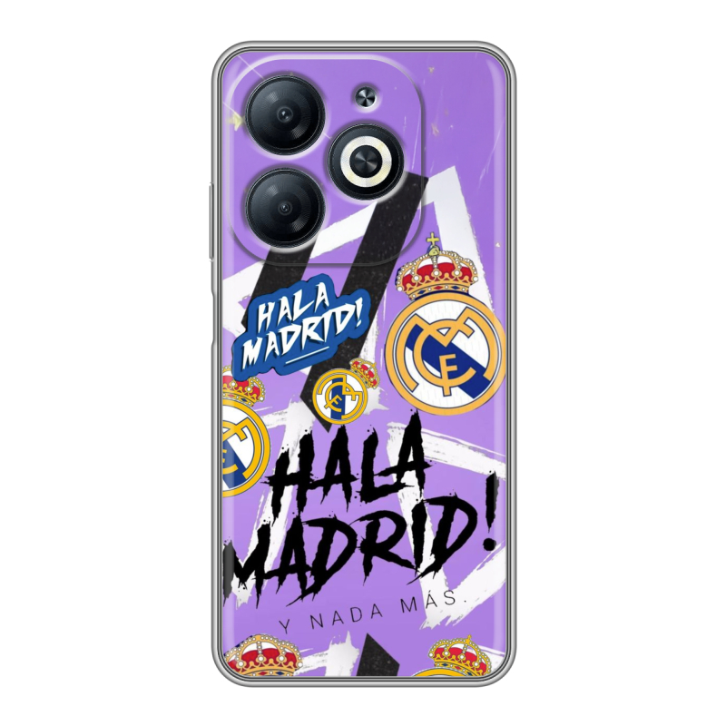 Силиконовый чехол на Infinix Smart 8 с принтом Real Madrid Реал Мадрид Силиконовый чехол на Infinix Smart 8 с принтом Real Madrid Реал Мадрид