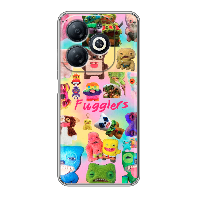 Силиконовый чехол на Infinix Smart 8 с принтом Флагер Fuggler Силиконовый чехол на Infinix Smart 8 с принтом Флагер Fuggler