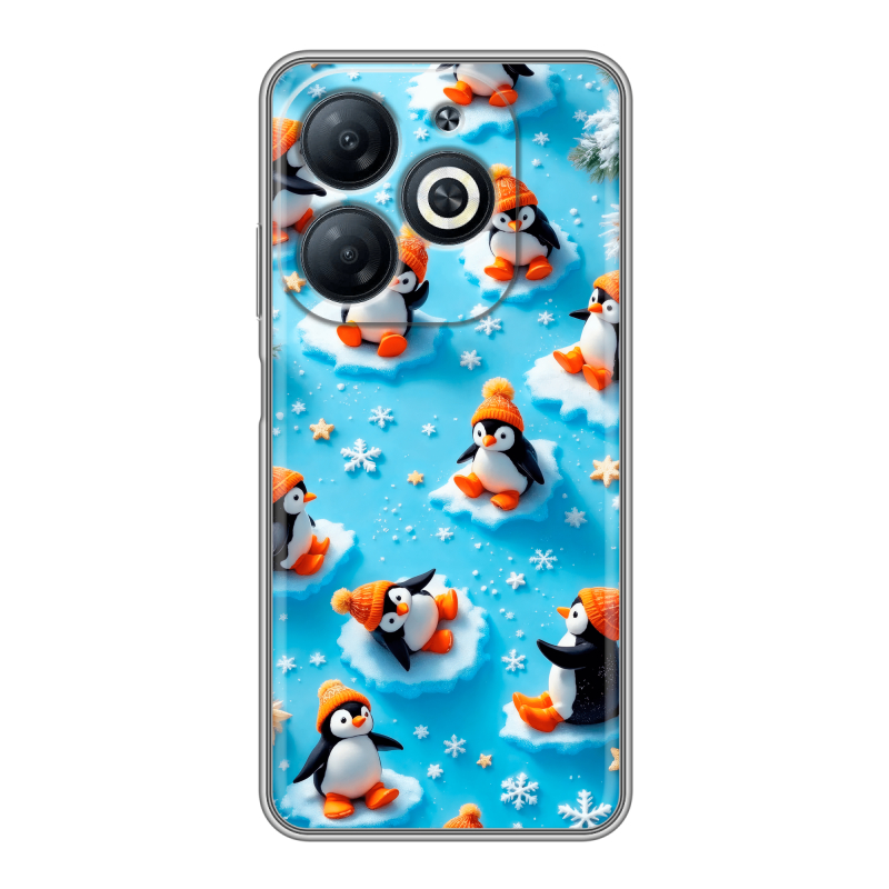Силиконовый чехол на Infinix Smart 8 с принтом Новый год Силиконовый чехол на Infinix Smart 8 с принтом Новый год