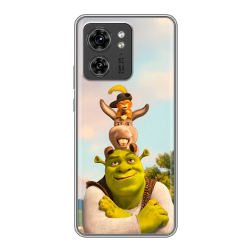 Силиконовый чехол на Motorola Edge 40 с принтом Шрек Shrek
