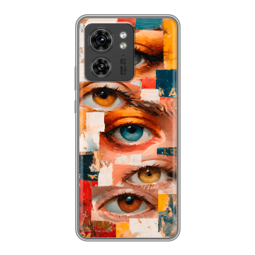 Силиконовый чехол на Motorola Edge 40 с принтом Модный принт