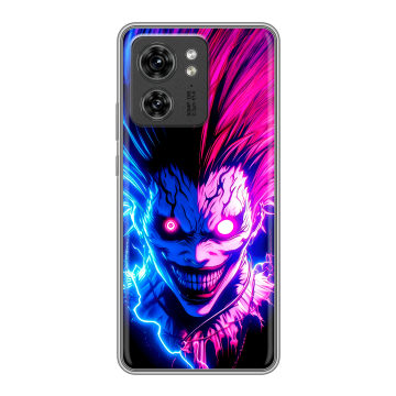 Силиконовый чехол на Motorola Edge 40 с принтом Death note Тетрадь смерти