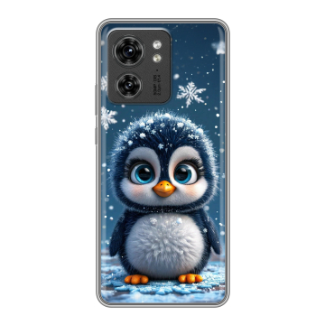 Силиконовый чехол на Motorola Edge 40 с принтом Новый год