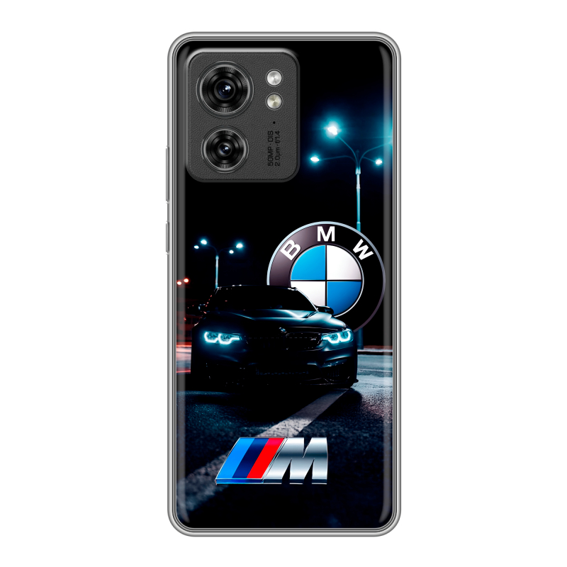 Силиконовый чехол на Motorola Edge 40 с принтом БМВ BMW Силиконовый чехол на Motorola Edge 40 с принтом БМВ BMW