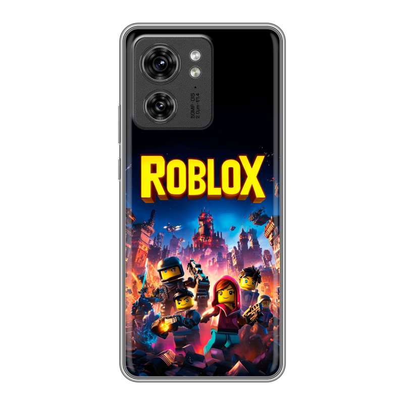 Силиконовый чехол на Motorola Edge 40 с принтом Roblox Роблокс Силиконовый чехол на Motorola Edge 40 с принтом Roblox Роблокс