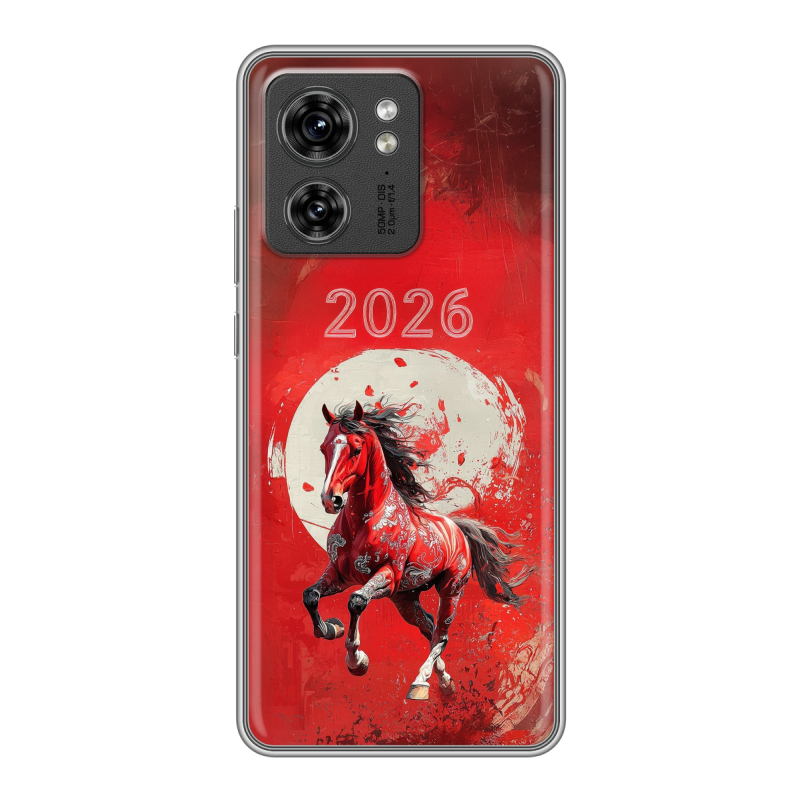 Силиконовый чехол на Motorola Edge 40 с принтом Новый год Силиконовый чехол на Motorola Edge 40 с принтом Новый год