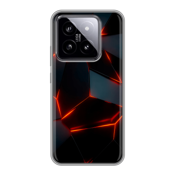 Силиконовый чехол на Xiaomi 14 с принтом Яркие абстракции