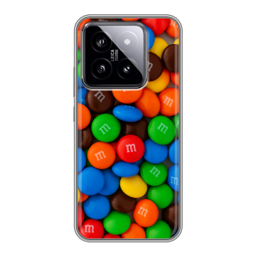 Силиконовый чехол на Xiaomi 14 с принтом Конфеты