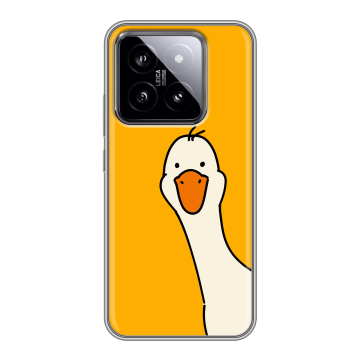 Силиконовый чехол на Xiaomi 14 с принтом Утка