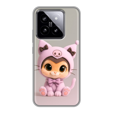 Силиконовый чехол на Xiaomi 14 с принтом Куроми Kuromi Силиконовый чехол на Xiaomi 14 с принтом Куроми Kuromi
