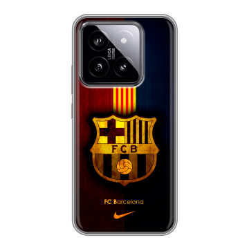 Силиконовый чехол на Xiaomi 14 с принтом Барселона Barcelona