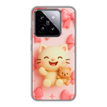 Силиконовый чехол на Xiaomi 14 с принтом для девочек Силиконовый чехол на Xiaomi 14 с принтом для девочек