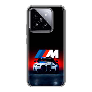 Силиконовый чехол на Xiaomi 14 с принтом БМВ BMW